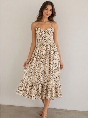 🌼2 for $25 Floral Spaghetti Strap Dress